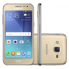 Smartphone Samsung Galaxy J2 SM-J200H Dual Sim Tela 4.7" 8GB 3G Dourado